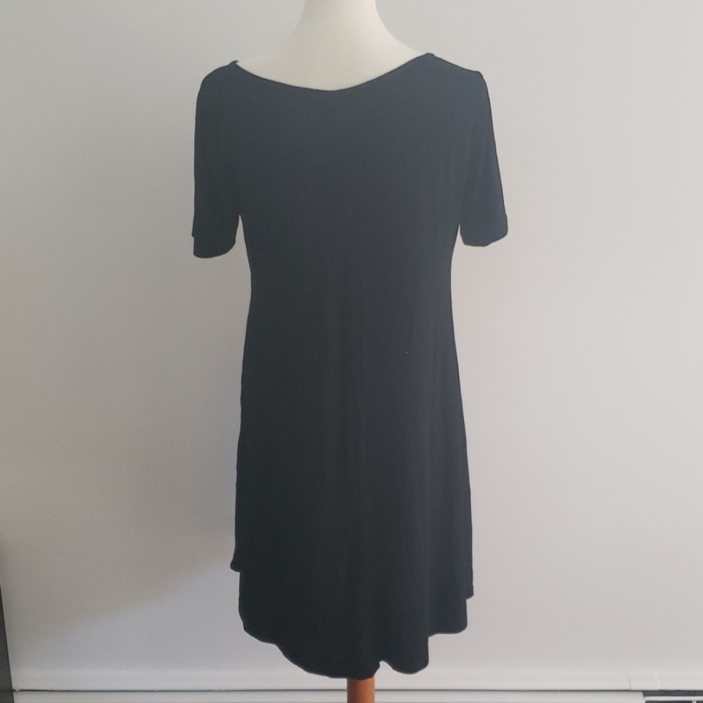 Asymmetrical Black Dress NWOT - Picture 4 of 6